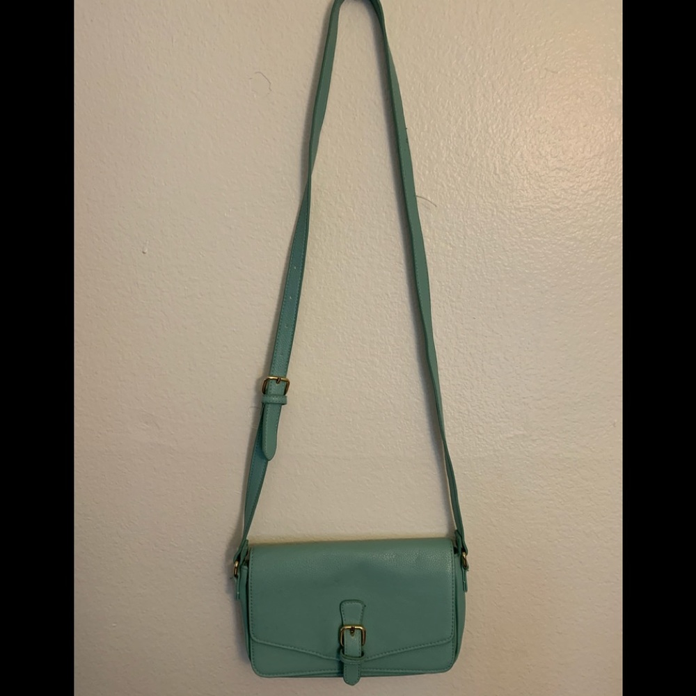 Forever 21 light teal purse